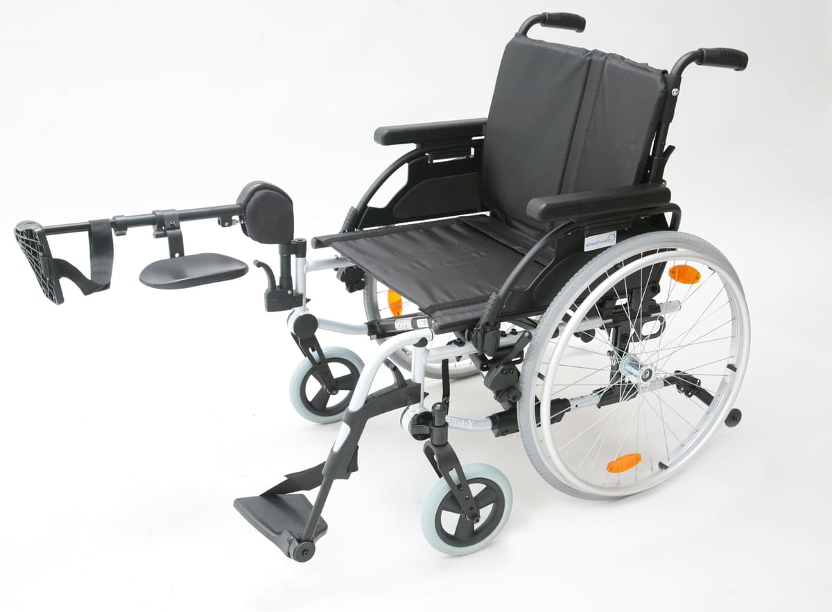 Manual Wheelchair Hire- Elevated Leg Rest